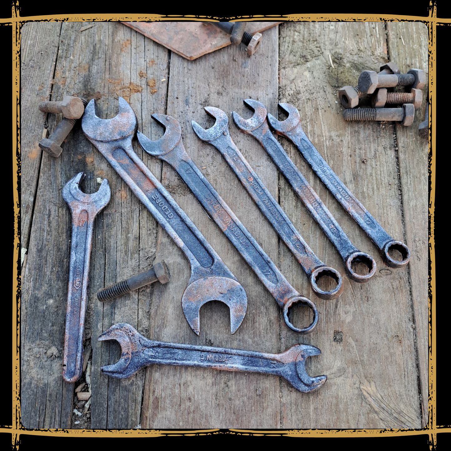 Post-Apocalyptic Wrench | Rust and Ash Series